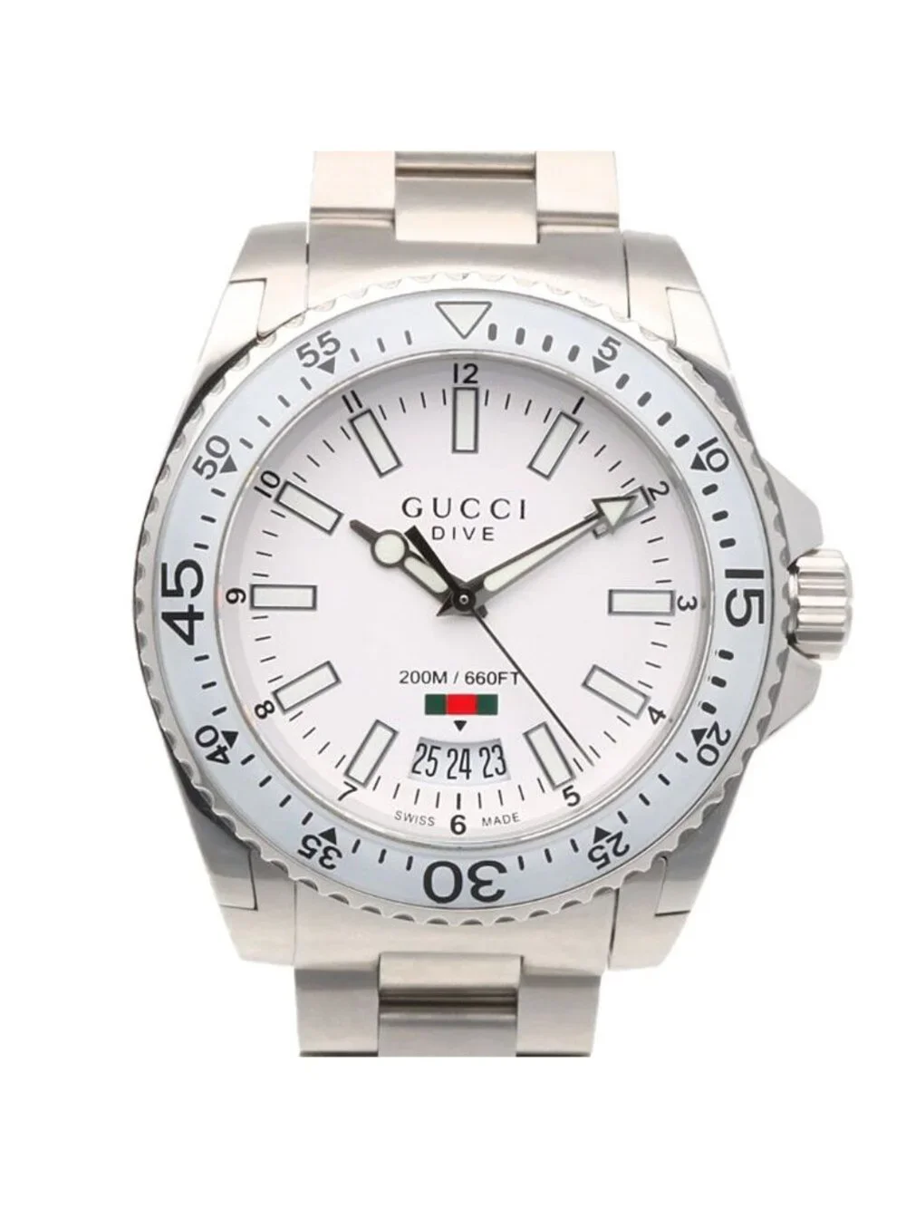 Gucci Dive Watch Stainless Steel 136.3 Quartz